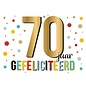 Wenskaart - Gefeliciteerd 70 jaar - 120x170mm