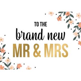 Wenskaart - To The brand new MR & MRS - 120x170mm