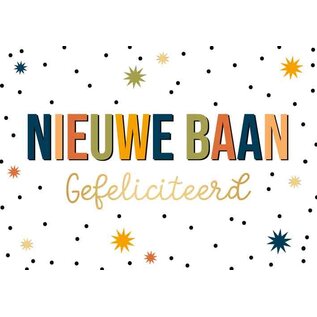 Wenskaart - Nieuwe Baan Gefeliciteerd - 120x170mm