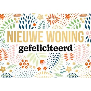 Wenskaart - NIEUWE WONING gefeliciteerd - 120x170mm
