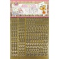 Gold Set 1 ABC & 123 Peel Off Stickers