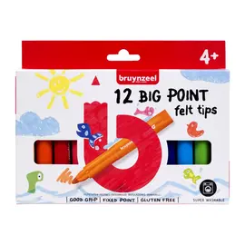 Kids Big Point viltstiften set 12