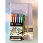 Schetsboek Pastel Violet 13 x 21 cm 140 g 80 Vellen + Watercolor Bruch Pen set