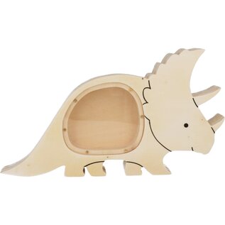 Houten spaarpot DINO 29X16,5 CM