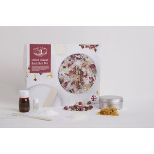 Badzout met bloemen set - Dried Flower Bath Salt Kit