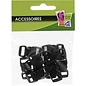 10 CLIPS PLASTIQUE NOIR 10 - 30X15