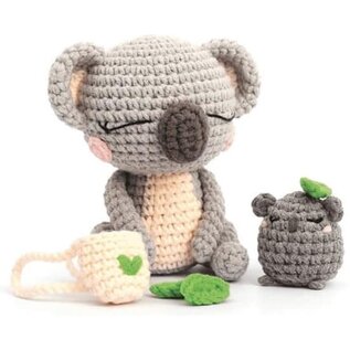 Haakpakket KOALA AMIGURUMI KIT 125 mm