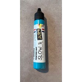 Slow & art verf 30ml - 3D - Mat turquoise