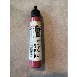 Slow & art verf 30ml - 3D - Mat donkerraad