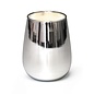 Kaarsenhouder glas 85mm x 115mm x 85mm - Zilver
