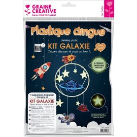 Set krimpfolie met metalen ring om op te hangen - GALAXIE