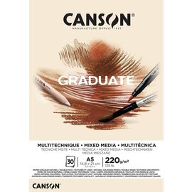 Canson - Graduate - Mixed Media - Papier Naturel 220g/m² A5