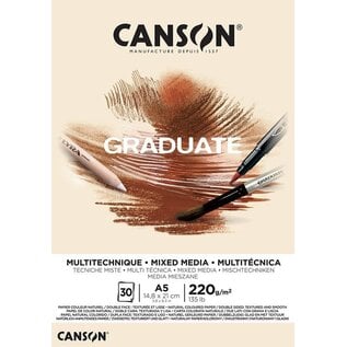 Canson - Graduate - Mixed Media - Papier Naturel 220g/m² A5