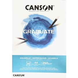 CANSON Aquarellepapier Graduate A4 250g/m² 20 vellen