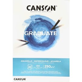 CANSON Aquarellepapier Graduate A4 250g/m² 20 vellen