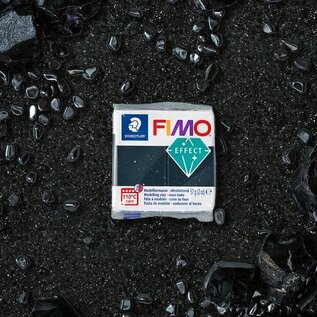 FIMO effect boetseerklei 57 g stone zwart graniet