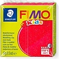 FIMO kids boetseerklei 42g, Glitter red