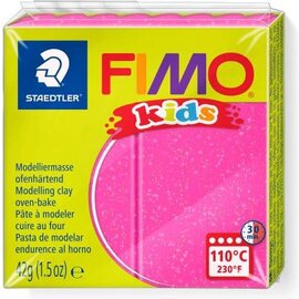 Fimo Kids Plasticine 42g Glitter Roze