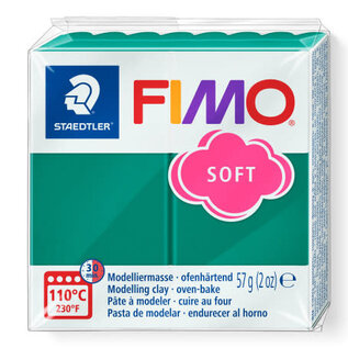 FIMO Soft Boetseerklei 57g. Smaragd