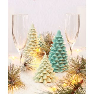 Siliconen Kaarsen Mal - vorm Kerstboom Groot 9x15,2 cm