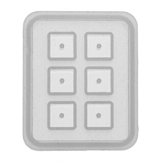 Siliconen mal 6x7cm Kubus 12x12x12mm 6st