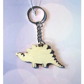 Houten sleutelhanger DINO