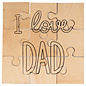 HOUTEN PUZZEL - I Love DAD