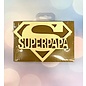 Houten bordje - SUPERPAPA -