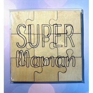 houten puzzel - SUPER Maman