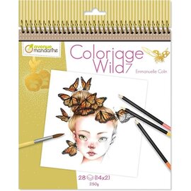 Wild Colouring Book - spiraal gebonden - kleurboek voor volwassenen