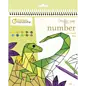 Boek - kleuren op nummer - Dinosaurussen