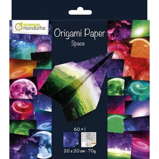 Origami papier Space, 60 vellen 70g 20 x 20 cm