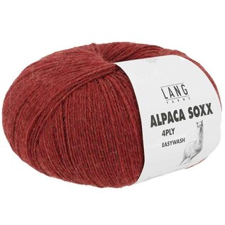 Lang Yarns ALPACA SOXX 4-PLY 0061 rood bad 334344 100g