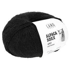 Lang Yarns ALPACA SOXX 6-PLY 0004 zwart bad 346351 150g