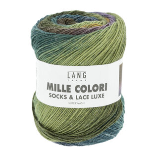 Lang Yarns MILLE COLORI SOCKS & LACE LUXE 0209 groen-paars bad 2785