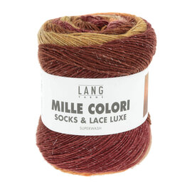 MILLE COLORI SOCKS & LACE LUXE 0211 geel-bruin bad 2787