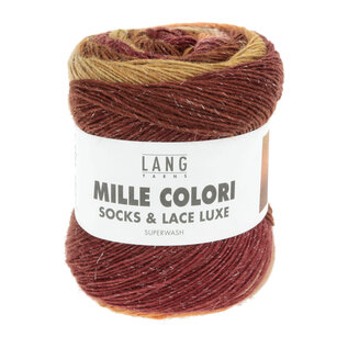 MILLE COLORI SOCKS & LACE LUXE 0211 geel-bruin bad 2787