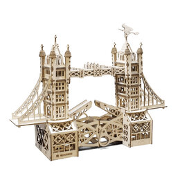 3D Houten Puzzel Tower Bridge, Groot, 54x16x37cm.