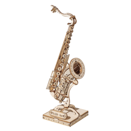 3D Houten Puzzel Muziekinstrument Saxophone,  8,5x7x23cm