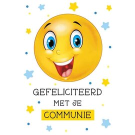 Wenskaart Communie - Gefeliciteerd met je Communie