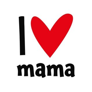 Wenskaart Moederdag - I Love mama