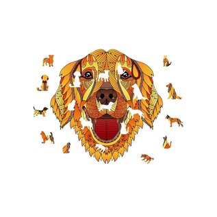 Logica Giochi Mandala Houten Legpuzzel Hond/ Dog, 24,7×28,5cm