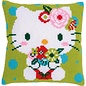 KRUISSTEEKKUSSEN KIT HELLO KITTY GREEN FLORAL