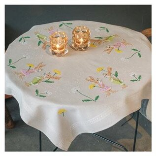 Bedrukte tafelkleed KONIJNEN 80x80cm