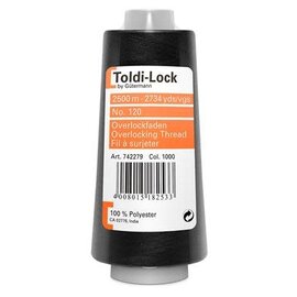 TOLDI-LOCK N°120 ART.742279 ZWART - 2500M