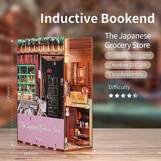 DIY Book Nook Boekensteun The Japanese Grocery Store, Tone-Cheer, 18,2x8x24,5cm