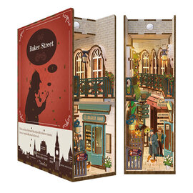 DIY Book Nook Boekensteun Baker Street, Tone-Cheer, 18,2x8x24,5cm