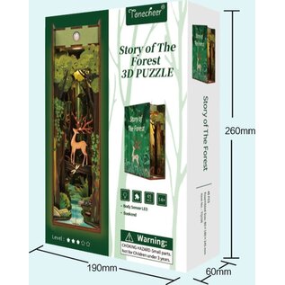 DIY Book Nook Boekensteun Story of The Forest Bookend, Tone-Cheer, , 18,2x8x24,5cm