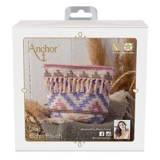 Anchor Haakpakket Paars Boho tasje