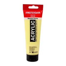 AMSTERDAM acrylverf tube 120 ml Permanent Citroengeel Licht 217